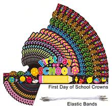 36pcs/Set Back To School Crown Paper Hats Pre-School Party Supplies - Різнокольоровий - Переглянути 3
