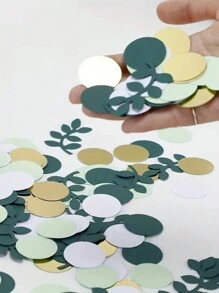 100pcs/Set Baby Gender Reveal Party Confetti Sprinkles Decoration Baby Shower Family Decorations Gifts - Yellow-green - View 6