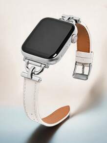 1pc Leather Watch Band For Women, Compatible With Apple Watch Bands Ultra/Se/8/7/6/5/4/3/2/1, Slim Waist Design, Sizes 38/40/41/42/44/45/49mm