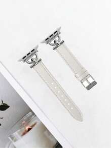 1pc Leather Watch Band For Women, Compatible With Apple Watch Bands Ultra/Se/8/7/6/5/4/3/2/1, Slim Waist Design, Sizes 38/40/41/42/44/45/49mm