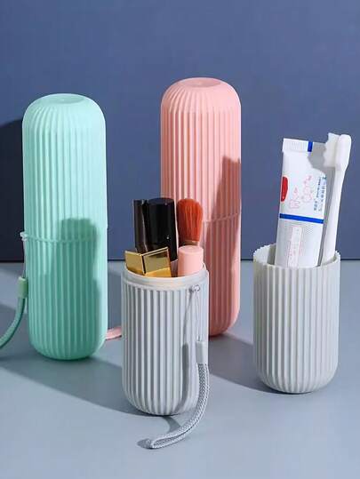 1st Portabelt tandborstefodral för utomhusresor, Sminkborsteförvaringslåda, Pennhållarset, Multifunktionell kopp med lock, Lämplig för Badrumssaker, Rum, Hem, Sovrum, Toalett, Hus, Rosa Rum, Vardagsrumsinredning, Resematerial, Presentpåsar, Perfekt För mamma, pappa, män, vänner, lärare, födelsedagar, bröllop, skrivbord, hyllor, tillbehör, presentförpackningar, roliga presenter, förvaringsmugg, perfekt för camping.(Produkter kan ha färgskillnader på grund av belysning och produktionsbatchproblem)