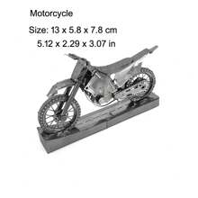 Rompecabezas metálico 3D para ensamblar - Motocicleta, regalo de Navidad