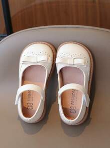 Giày bệt Mary Jane dành cho nữ, Giày lười ngọt ngào sang trọng, Giày ba lê mềm chống trượt thoải mái thông thường cho đồng phục học sinh, đám cưới, tiệc tùng, tất cả các mùa - Màu be - Xem 2