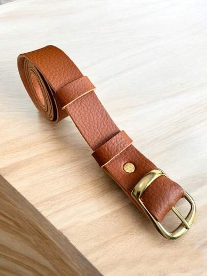 Cinto Feminino Basico Fivela Dourada Varias Cores