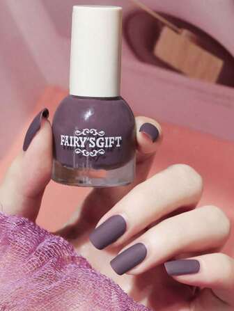 Matte Velvet Long-Lasting Oil-Based Nail Polish, Non-Baking, Non-Fading, Sand-Texture, Non-Peeling Transparent Nail Polish In Modern Colors