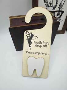 1 Set Children Tooth Fairy Door Hanger, Tooth Fairy Wall Hook, Door Knob Hanger, Tooth Loss Gift For Baby Baby Shower Family Decorations Gifts Baby Shower Easter Gift Sthings For Girls/Boys