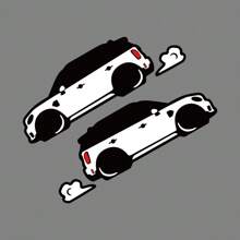 Car Outline Stickers For MINI Cooper S R55 R56 F56 F55 F57 F60 R60 Countryman JCW Vinyl Decor Decals Auto Tuning Accessories - Black White Red - View 12