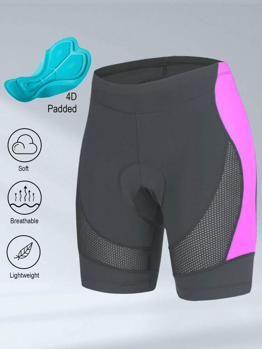 BEROY Women's Bike Shorts 4D Padded Cycling Shorts Comfortable Spinning Road Bike Biker Bicycle Shorts Padding Long Distance Riders Biking Shorts