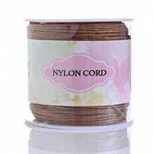 1 Rolo Corda de Nó Chinês de Cordão de Nylon para Fazer Pulseiras, Colares, Artesanato Manual Acessórios, Comprimento 95m/3740in, Largura 0,8mm