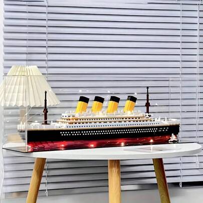 Bloques de construcción de crucero de lujo (varios niveles de dificultad), combinación romántica de la Torre Eiffel de París + Crucero de gran tamaño, barco insumergible, bloques de construcción de barcos, ensamblaje de partículas, modelo de ensamblaje 3D, decoración de oficina, decoración del hogar, regalo de Año Nuevo, regalo del Día de San Valentín, regalo ideal para vacaciones, regalo de Navidad, regalo de vacaciones, regalo de cumpleaños