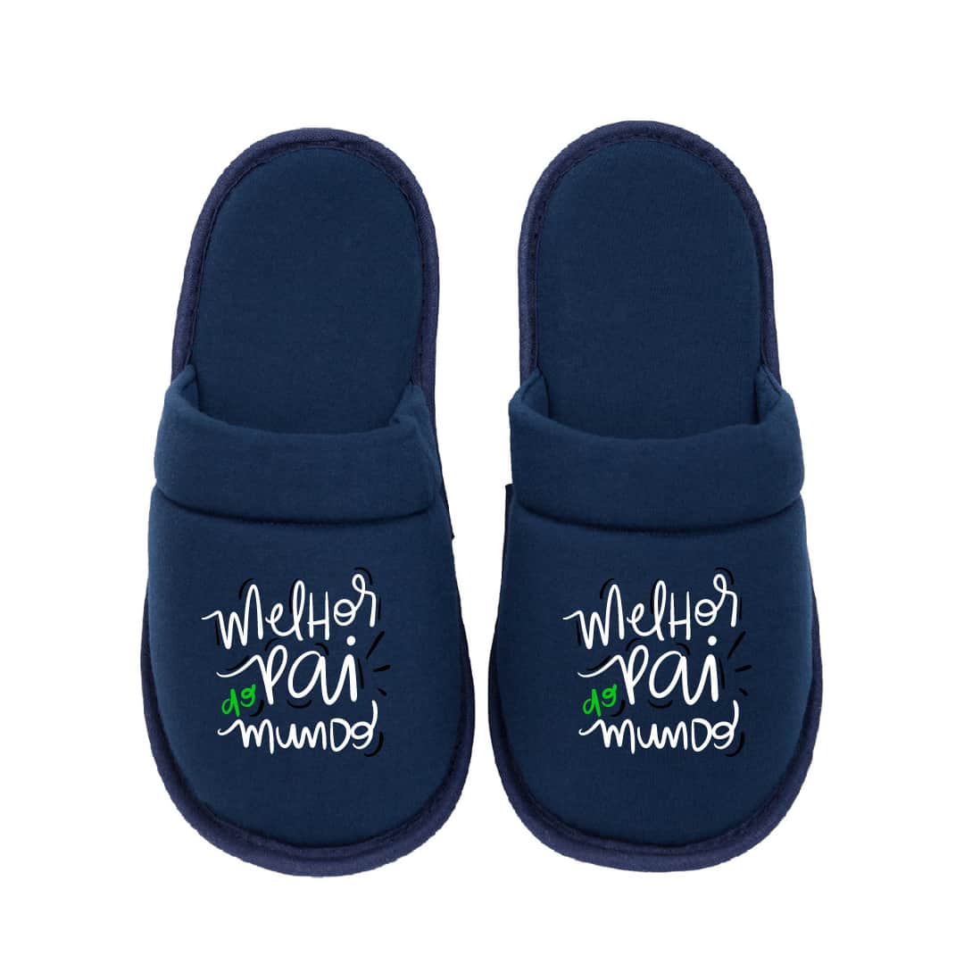 Cotton Day Personalized Father's Day Slippers - Marine MLHP - View 1