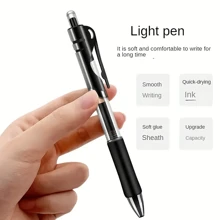 6-12pcs Retractable Neutral Pen Set - 0.5mm Replaceable Ink, Suitable For Office And School Writing - Black, Red And Blue, Back To School - Multicolor - View 10