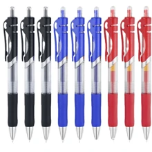 6-12pcs Retractable Neutral Pen Set - 0.5mm Replaceable Ink, Suitable For Office And School Writing - Black, Red And Blue, Back To School - Multicolor - View 7