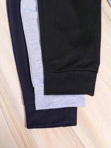 3pcs/Pack Boys' Casual Sweatpants
