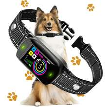 Bark Collar For Large Medium Small Dogs, Safe & Humane Bark Collar With Beep Vibration Shock, Recordable & Rechargeable Bark Collars, Smart Protection Technology Waterproof Dog Training Collar - Black - View 1