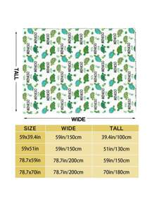 1pc Pet Turtle, Gift For Loved Ones, Friends, Kids, Customized Text, Flannel Printed Blanket - Soft & Comfortable For Bedroom, Sofa, Office, Outdoor Camping, Travel, Holiday Gifts Like Valentine's Day, Mother's Day, Birthday, Anniversary, Graduation, Wedding, Father's Day, Children's Day