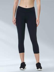 BEROY 女士自行车裤 高腰 4D 加垫骑行七分短裤 3/4 骑行紧身裤 拉链口袋