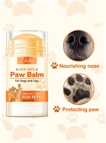 Pet Foot Care Stick, Dog And Cat Paw Anti-Crack Moisturizing Cream Pet Care, Screw Rod Design Does Not Dirty Hands More Convenient. - Multicolor - View 2