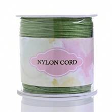 1 Rolo Corda de Nó Chinês de Cordão de Nylon para Fazer Pulseiras, Colares, Artesanato Manual Acessórios, Comprimento 95m/3740in, Largura 0,8mm