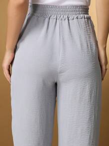 Pantacurt Duna Pants Solid Women - 灰色 - 查看 5