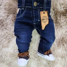 Baby Boys Denim - 深色水洗藍 - 查看 3