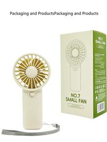 MEET SUN 1 pieza Mini ventilador de mano con correa para la muñeca, operado con batería, 1 velocidad, funcionamiento silencioso, herramienta para fijar el maquillaje - multicolor - Ver 12