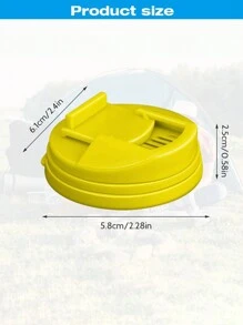 1/3 件易按防漏汽水罐盖，饮料防溅密封盖，适合家庭使用 - 彩色 - 查看 4