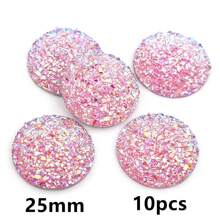10pcs 20/25mm Flat Back Resin Cabochon Beads, Suitable For Bracelet, Earrings And Other DIY Jewelry Making Accessories - Resin Cabochon - View 34