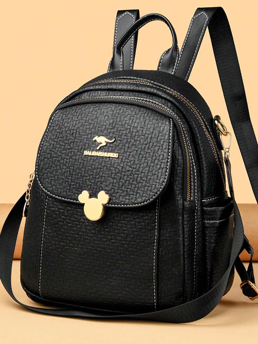Women Large Capacity Backpack Purses High Quality Leather Female