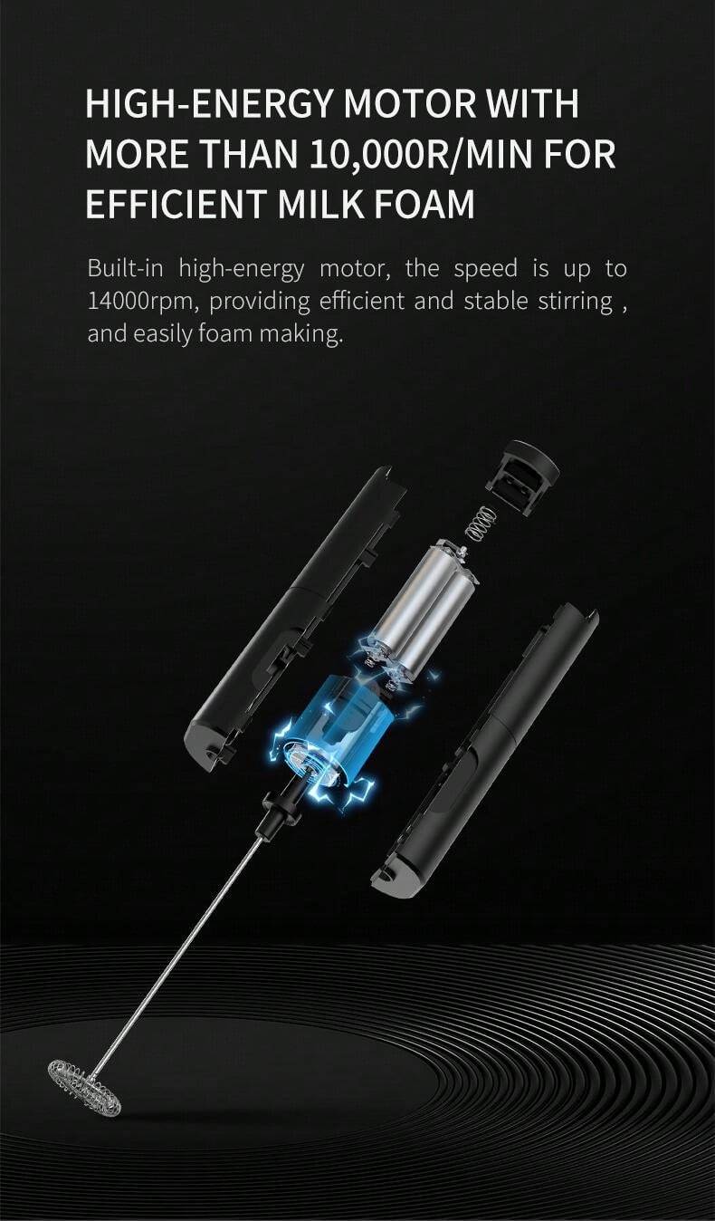 1pc, Electric Milk Frother, Electric Coffee Blender, Frother, Handheld