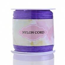 1 Rolo Corda de Nó Chinês de Cordão de Nylon para Fazer Pulseiras, Colares, Artesanato Manual Acessórios, Comprimento 95m/3740in, Largura 0,8mm