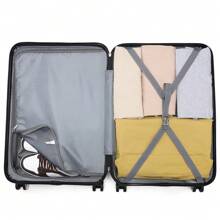 20 英寸轻便时尚 ABS 硬质登机行李箱随身行李箱带 TSA Lock YKK 拉链 4 双轮拉杆旅行箱非常适合旅行商务旅行度假男女旅行行李箱手提箱耐用旅行行李箱随身携带 - 珊瑚粉 - 查看 10