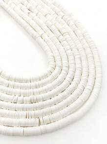 1 szt. 350 szt. 6mm Multicolor miękka glina płaskie okrągłe koraliki dystansowe DIY ręcznie robiona bransoletka naszyjnik akcesoria rzemieślnicze zestaw materiałów eksploatacyjnych, prezent świąteczny