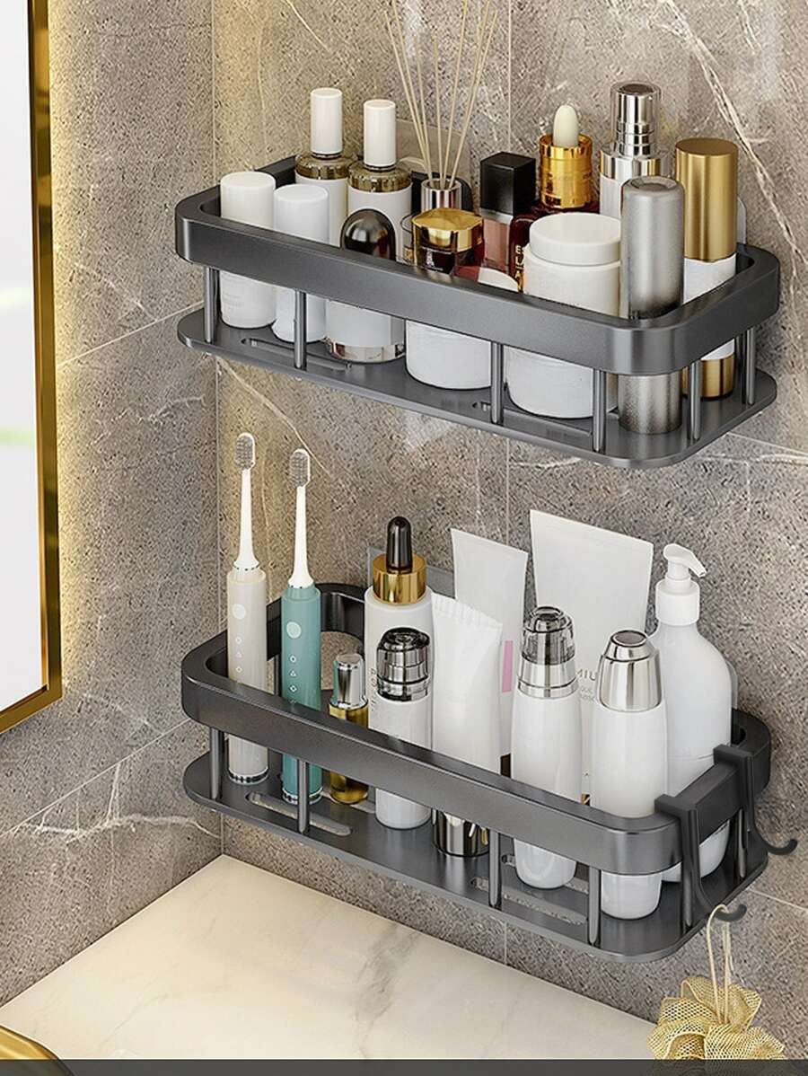 No Drilling Bathroom Storage Rack 1pc