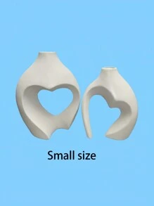 2pcs Resin Creative Home Decoration Vase, Wedding Decoration Vase, Bedroom, Study, Living Room Tabletop Vase, Two Sets Of Hug Vase, Couple Gift, Bohemian Style, Home Art Decoration, Fashion Decoration (Excluding Photo Decoration) Room Decor Flower Vase Glass Vase - White - View 16