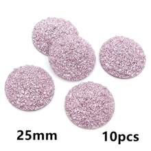 10pcs 20/25mm Flat Back Resin Cabochon Beads, Suitable For Bracelet, Earrings And Other DIY Jewelry Making Accessories - Resin Cabochon - View 53