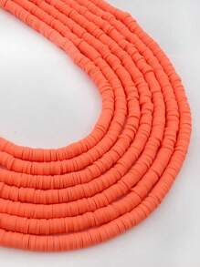 1 szt. 350 szt. 6mm Multicolor miękka glina płaskie okrągłe koraliki dystansowe DIY ręcznie robiona bransoletka naszyjnik akcesoria rzemieślnicze zestaw materiałów eksploatacyjnych, prezent świąteczny