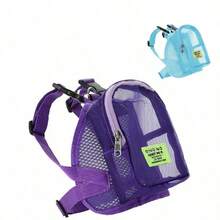 1入寵物攜帶背包，可愛泰迪貓戶外旅行背包，方便肩袋式小型犬背包，帶有網眼