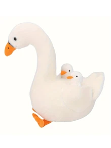 Juguetes de pato de peluche suave, animales de peluche rellenos con 2 patos - Pato grande con 2 patitos de peluche pequeños - Juguetes de peluche de pato para niños - Juguete de pato y patito - Muñecas de peluche fantasma - Regalo para amantes de los patos - Regalos de cumpleaños para niños, decoración de habitación - Multicolor - Ver 10