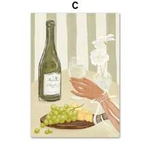 1PC Woman Refreshing Citrus Sardines Olive Branches Quote Wall Art Canvas Painting Posters And Prints Pictures For Living Room Decor Frameless Gifts Birthday Graduation