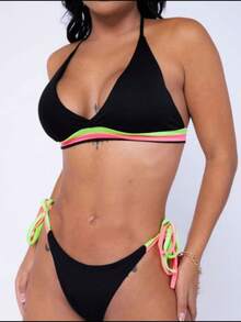 Strip Bikini - 銅色 - 查看 3