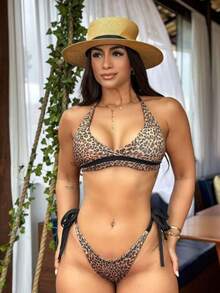 Strip Bikini - 銅色 - 查看 2