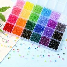 100/4800pcs Acrylic Beads Making Kit - Random Mixed Styles For Jewelry Making