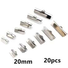 20 pièces Fermoir à boucle plate en acier inoxydable pour la fabrication de bijoux, connecteurs pour collier, bracelet, DIY