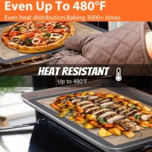 1pc Silicone Baking Mat For Oven, Non-Stick Silicone Macaron Baking Mat For Baking, Reusable & Heat Resistant Half Sheet Macaron Baking Mat For Cookies, Breads & Pastries