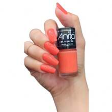 Kit 5 Ah Summer Collection Nail Polish + Top Gloss 10ml Anita - 彩色 - 查看 4