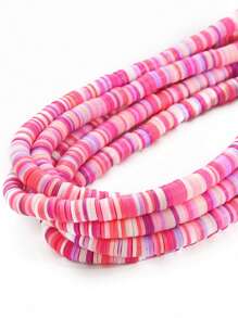 1 szt. 350 szt. 6mm Multicolor miękka glina płaskie okrągłe koraliki dystansowe DIY ręcznie robiona bransoletka naszyjnik akcesoria rzemieślnicze zestaw materiałów eksploatacyjnych, prezent świąteczny