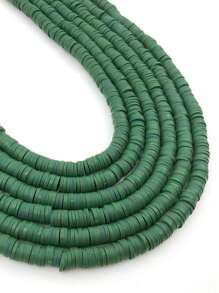 1 szt. 350 szt. 6mm Multicolor miękka glina płaskie okrągłe koraliki dystansowe DIY ręcznie robiona bransoletka naszyjnik akcesoria rzemieślnicze zestaw materiałów eksploatacyjnych, prezent świąteczny