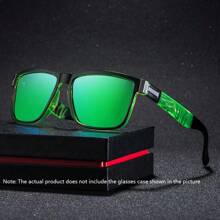 1 Pair Super Classic Unisex Retro Square Colorful Polarized Fashion Glasses, Fashion Eyeglasses. Oversized Classic Sports, Fishing, Driving, Cycling, Climbing, Walking, Travel Fashion Glasses. Luxury Brand Designer Glasses, Protection. Black, Ice Blue, Green, Orange Mirror Lens. (Note: Fashion Glasses Case Not Included) Beach Accessories Glasses Shades For Summer Beach Vacation,Outdoor,Travel