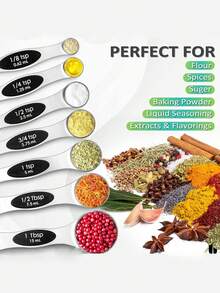 7 Pcs Color Boxed Sets Of Double Headed Measuring Spoons, Graduated Measuring Spoons, Seasoning Spoons, Essential Kitchen Tools For Baking And Seasoning Measurement Tools - Multicolor - View 5